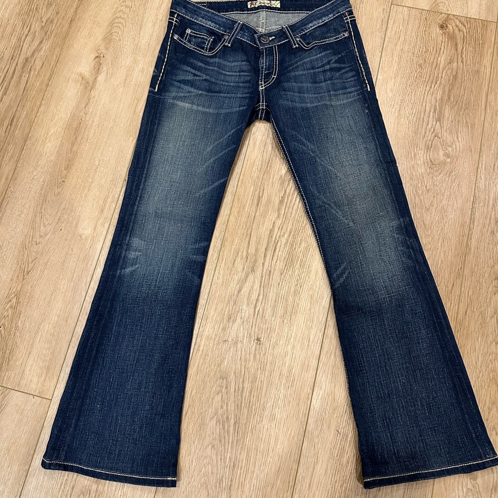 Bke Women’s Dark Blue Bootcut Jeans - Classic Denim size 28